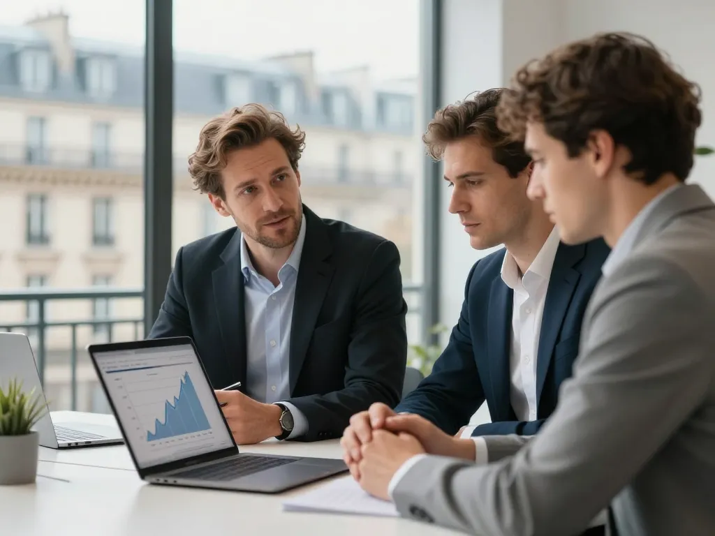 Expert en référencement naturel à Paris collaborant avec un chef d'entreprise pour booster la visibilité organique et le chiffre d'affaires.