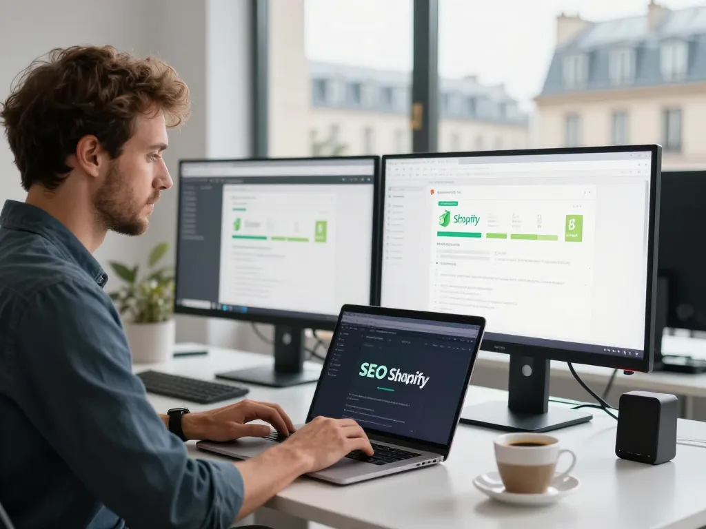 Expert en referencement travaillant sur l'optimisation technique et la structure de contenu pour une boutique Shopify a Paris.